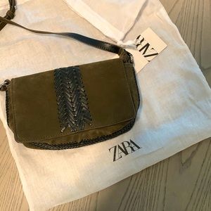 Zara Leather Crossbody Bag